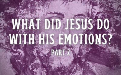 What Did Jesus Do With His Emotions? – Part 2