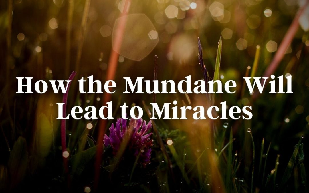 How the Mundane Will Lead to Miracles
